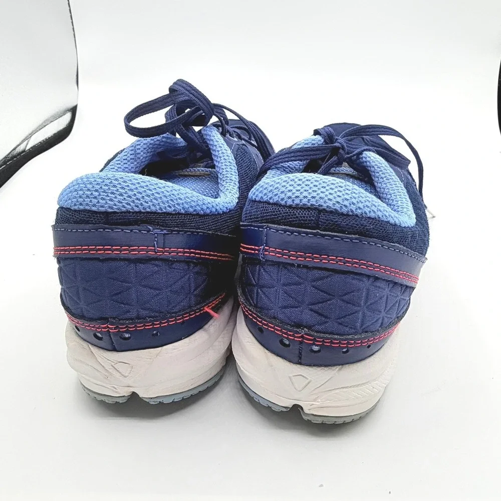New Balance 577 Training Shoes Womens 9.5 Navy Blue Pink Good WX577BH Cush+